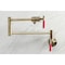 Kingston Brass KS4103CKL Wall Mount Pot Filler Faucet, Antique Brass KS4103CKL - alternate 5